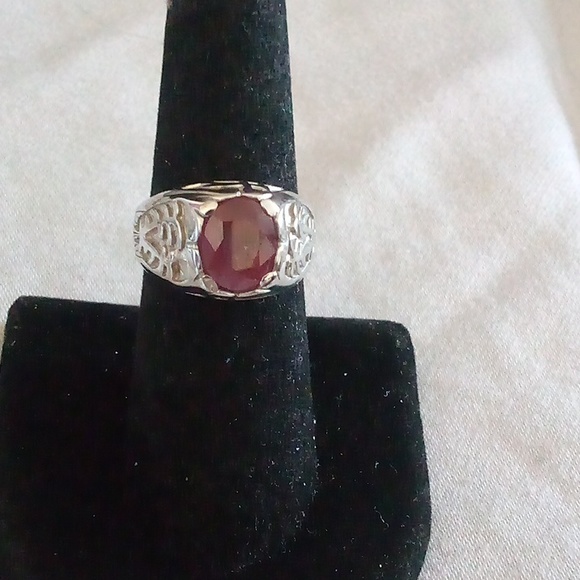 Very vintage beautiful natural Burma 3.14ct ruby solitaire ring 👁️ Size 6 - Picture 6 of 6
